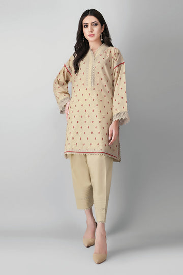 Khaadi Im21209 Beige Summer Lawn 2021